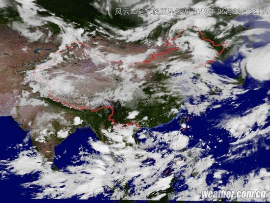 高清衛(wèi)星云圖天氣預(yù)報