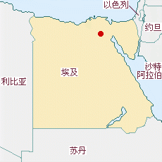 埃及國土面積示意圖
