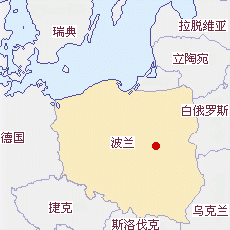 波蘭國土面積示意圖
