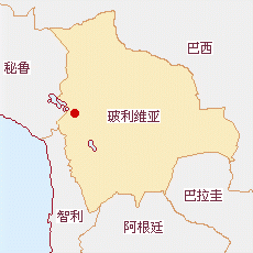 玻利維亞國土面積示意圖