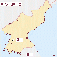朝鮮國土面積示意圖