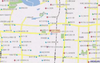 長沙火車站地圖,長沙火車站位置