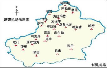 富蘊機場地圖,富蘊機場交通地圖，富蘊機場位置
