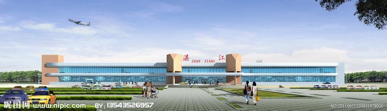 湛江機場地圖,湛江機場交通地圖，湛江機場位置