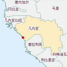 幾內亞國土面積示意圖