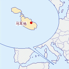 馬耳他國土面積示意圖