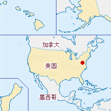 美國國土面積示意圖