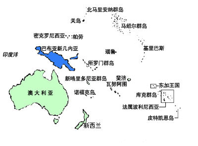 密克羅尼西亞國(guó)土面積示意圖