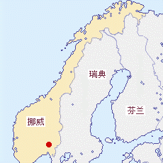 挪威國土面積示意圖