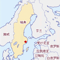 瑞典國土面積示意圖