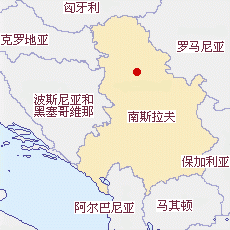塞爾維亞國土面積示意圖