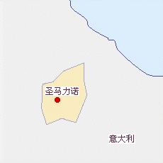圣馬力諾國土面積示意圖