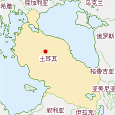 土耳其國土面積示意圖