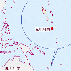 瓦努阿圖國土面積示意圖