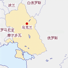 烏克蘭國(guó)土面積示意圖