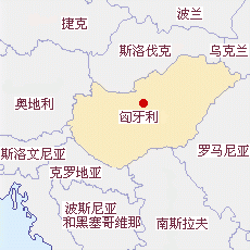 匈牙利國土面積示意圖