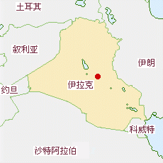 伊拉克國土面積示意圖