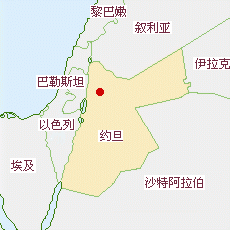 約旦國土面積示意圖