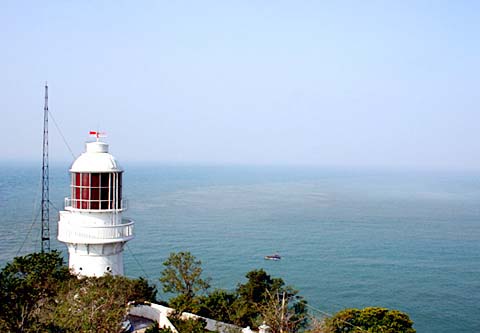 大連塔觀雙海天氣