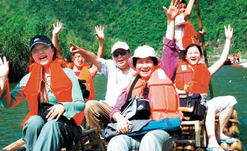 淳安千島湖屏溪漂流天氣