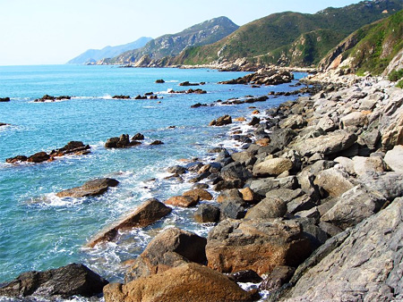 深圳東沖西沖海岸線天氣