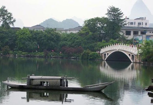 桂林榕湖和杉湖天氣
