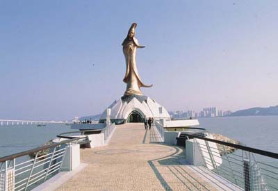 澳門新口岸青銅觀音像天氣