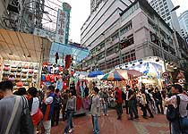 香港旺角女人街天氣
